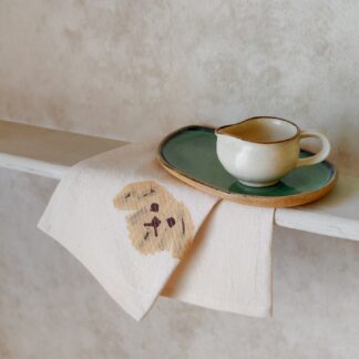 Poodle Face Kitchen Towel